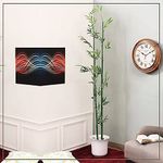 Golden Cart Artificial Bamboo Sticks Tree with Leaves for Home Decoration I Artificial Plant Original Bamboo and Polyester Leaves Without Pot (2 Pieces; 1 Piece is 6.5 FEET Height; Green)