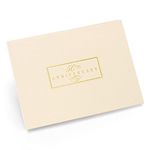 Hortense B. Hewitt Guest Book, Paper, Ivory 50th Anniversary, 7.5 x 5.75-Inches