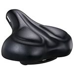 DAWAY C50i Comfortable Oversized Bike Seat - Ultimate Comfort Memory Foam Exercise Bicycle Saddle for Men Women, Fit for Peloton, City, Stationary Bikes, Extra Wide Replacement Cushion for Cycling