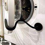 Spidfee Front Load Washer Door Prop, Magnetic Flexible Washer and Dryer Door Support Keep Washer Drying Door Open to Keep Dry - Black