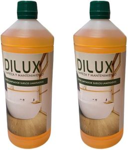 Hogar y Hobby - Dilux Pack Super Limpiador Para Suelos Laminados 2 Envases 1 Litro - Cuidado del Suelo Laminado y Tarima Sintética