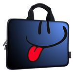 iColor 11" 11.6" 12" 12.1" 12.5" inch Laptop Carrying Bag Chromebook Case Notebook Ultrabook Bag Tablet Cover Neoprene Sleeve for Apple MacBook Air Samsung Google Acer HP DELL Lenovo Asus Blue Tongue