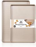HONGBAKE 2 Pack Quarter Sheet Pans 