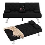HIFIT Futon Sofa Bed, Upholstered C