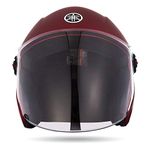 Yamaha YR6 Half Face Helmet (Matt Red, Size L) Y6AYR6RD0L16