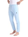 U.S. POLO ASSN. Men's Cotton Stretch OELP1 Lounge Track Pants - Pack of 1 (Sky Blue L