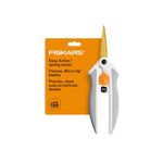 Fiskars Easy Action Micro-Tip Titanium Scissors, Sharp Blades for Cutting Precision and Angles with Easy Action Spring Design, Crafting Supplies, SoftGrip Assisted Handle