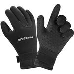 Wetsuit Gloves Neoprene Scuba Diving Gloves Surfing Gloves 3MM 5MM for Men Women Kids, Thermal Anti Slip Flexible Dive Water Gloves for Spearfishing Swimming Rafting Kayaking Paddling (3MM, L)