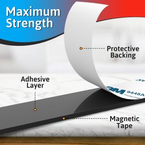 DIY Doctor Magnetic Tape 2m – Flexible Self-Adhesive Strip