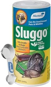 Monterey Sluggo Snail & Slug Killer Bundled with Measuring Spoon - OMRI Listed for Organic Gardening - Wildlife and Pet Friendly - 1 lb Shaker can