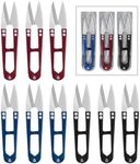 UCEC Sewing Scissors Small Sewing Snips, Thread Snips for Cutting, Embroidery Scissors Thread Cutter Yarn Scissors for Crocheting, 9 Pack, Great for Stitch, Mini DIY Supplie Colorful