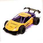 Braintastic RC Remote Control Drift Speed Model Diecast Car Toy Vehicle Pull Back Friction Car with Openable Doors Light & Music Toys for Kids Age 3+ Years (Drift Speed Car Yellow)