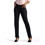 Lee Women's Relaxed Fit All Day Straight Leg Pant, Black, 16