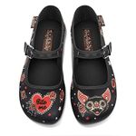 Hot Chocolate Design Chocolaticas Dark Tattoo Women's Mary Jane Flat Multicoloured HCD 43