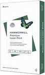 Hammermill Premium Laser Print 24lb Copy Paper, 8.5x14, 1 Ream, 500 Sheets, Made in USA, Sustainably Sourced from American Family Tree Farms, 98 Bright, Acid Free, Premium Laser Printer Paper,104612R