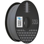 3Idea Premium PLA+ Grey 3D Printer Filament 1.75mm Dimensional Accuracy +/- 0.03mm Net Weight- 1 KG