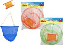 PEBBLE HUG Crab Drop Net with Bait Bag, Bright and Colourful 30cm Traps, long-lasting, Crabbing Catching Fish Prawn Crayfish Lobster Crab, Robust Design, Netting, Easy to Use