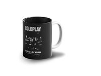 Prink Coldplay Rock Band Coffee Mug with Print | Coldplay Chris Martin Coffee Mugs | Viva La Vida Printed Coffee Mug | Gift for Friends, Fans | 330ml, Microwave & Dishwasher Safe