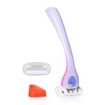 Billie Women’s Razor Kit - Handle +2 x 5-Blade Refills + Magnetic Holder - Lilac Pop