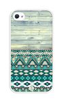 iZERCASE Unique Aztec Old Wood Pattern Rubber iphone 4, iphone 4S case - Fits iphone 4/4S T-Mobile, AT&T, Sprint, Verizon and International