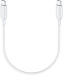 Anker Usb C To Usb C Cable,Anker Powerline Iii Usb-C To Usb-C 2.0 Fast Charging Cord(1 Ft),60W Power Delivery Pd Charging For Apple Macbook,iPad Pro 2020,Galaxy S10 Plus S9 S8 Plus,Pixel&More,White