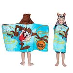 Franco Kids Bath and Beach Soft Cotton Terry Hooded Towel Wrap, 24 in x 50 in, Space Jam 2 A New Legacy