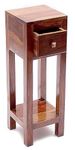 umark Wood Tall End Table Side Table With A Drawer Bedside For Living Room Bedroom Home Office Natural Finish