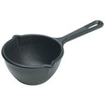 Lodge Lmp3 Cast Iron Non-Stick Melting Pot, Pre-Seasoned, 15-Ounce., Black