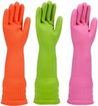 Rubber dishwashing gloves 3 Pairs f