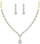 Ever Faith Wedding CZ Jewelry Set f