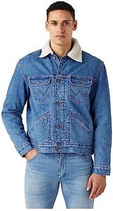 Wrangler 124mj Sherpa Chaqueta Vaquera, WRANCH, L Hombres