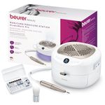 Beurer MP 200 StudioNails Pro Manicure/Pedicure Professional Station 3-in-1, Electric Nail Drill with UV/LED lamp & dust Extractor, Suitable for Gel and Acrylic Nails, 26,000 RPM, 9 attachments