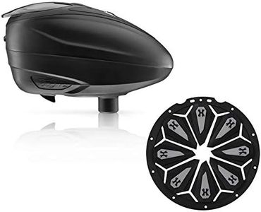 Dye LT-R Electronic Paintball Loader - Black with HK Army Epic Speed Feed (Black with Stealth Epic Speed Feed)