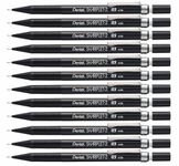 Pentel Sharplet Mechanical Pencil, 0.5 mm Lead (Pack of 12), Black