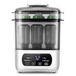 AMZBABYCHEF Baby Bottle Ste-rilizer and Dryer, Electric Steam Ste-rilizer and Dryer for Baby Bottles, 4-in-1 Bottle San-itizer and Dryer, Universal Fit for All Bottles, LED Touch Screen, Auto Shut-Off