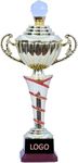 Sigaram Crystal Globe Trophies Shield for Winners Party Celebrations Ceremony Appreciation Gift for Winners Gold/Brown Cup Trophy Award for School Sport Academy for Teachers and Students