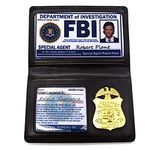 Novelty FBI Badge Roleplay Props FBI Card Holder Leather Wallet Police Badge Special Undercover Agent ID Holder Halloween Party Accessory Gift