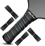 ALIEN PROS Pickleball Overgrip (4-Pack) with Ridges for Better Grip Control - Precut and Tac Feel Pickleball Grip Tape - Non-Slip Pickleball Paddle Grip Tape for High Performance (Ridged Ltac, Black)