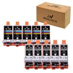 Compatible Ink Cartridges Replacement for Canon PGI-35 (Black) and CLI-36(Color) Work for pixma ip110 ip100 tr150 mini260 mini320 (Black - 5 nos and Tricolor - 5 nos, 10-Pack)