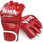 MSSAYA Boxing Gloves, Pro Training Sparring, MMA, Muay Thai, Martial Arts, Kickboxing, Punching Training Fighting Gloves for Men and Women, Red