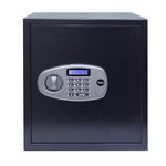 YALE YSS/390/DB2 Safe Locker for Home & Office with Electronic Keypad | Digital Locker with Pin Code Access, Emergency Key | Intrusion Alarm System|16mm Anti Saw Locking Bolts (41 Litres, Black)