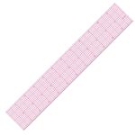 Fashion Clear Metric Sewing Ruler Graph Beveled Ruler Beveled Transparent Ruler,12 in