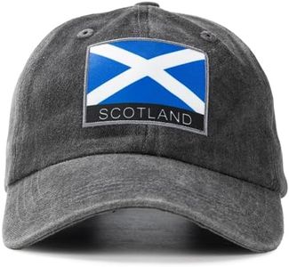 Trendessence 2026 World Cup Scotland Fan Baseball Cap,Adjustable Flag Baseball Hat for World Cup Fan Black