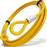 Vascer 30FT (1/2") Commercial Security Cable with Loops - Galvanized Braided Steel Security Cable to Secure High Value Equipment - PVC-Coated Anti Theft Locking Cable for Trailers, Mowers, E-Bikes