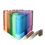 Bright Creations 72 Pack Glitter Glue Pens, Rainbow Glue Stick Set for Arts and Crafts Projects, Slime Supplies, Scrapbooking, Cards, 0.35 Oz (12 Colors)