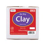 Amaco Air Dry Modeling Clay, 10-Pound, White - 4630-2B