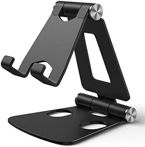 WIMAHA Support Téléphone Portable Multi-Angles Réglable en Alliage d’Aluminium,Portable Support Smartphone de Table,Support Téléphone Dock, Ajustable Universel Aluminium Support Téléphone Bureau