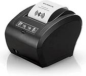 MUNBYN Android Bluetooth Thermal Receipt Printer POS Printer with USB Ethernet Serial Port for Android Windows, Mac, Linux and ChromeOS, Restaurant Shop Home Business ESC/POS, Black