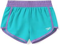 Speedo Girl's Swimsuit Bottom Short Length Boardshort - Aqua Splash, Large