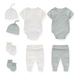 JELYLOVE Solid Unisex Baby Boy Girl Layette Sets 8 pack Cotton Comfort Infant Clothes New born Essentials